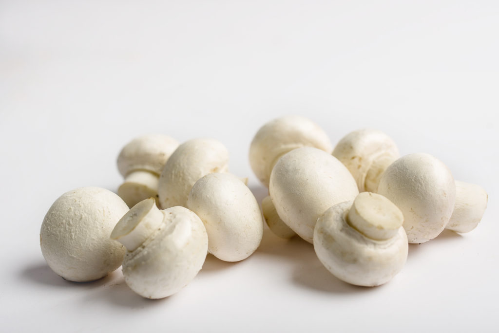 white mushrooms