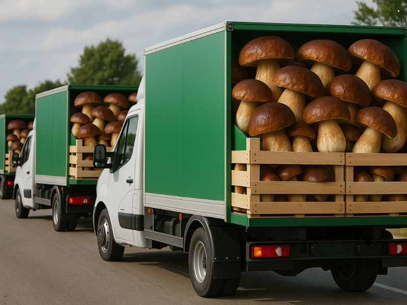 mushroom distribution