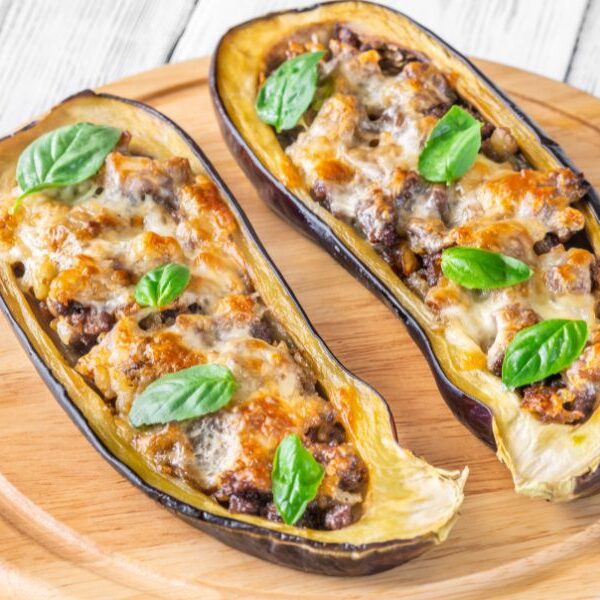 aubergine-stuffed