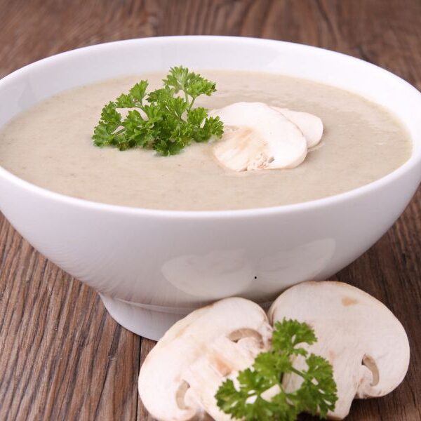 white mushroom soup